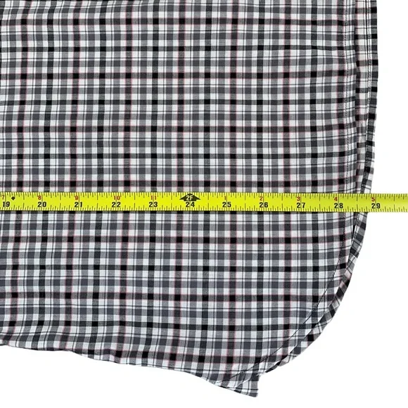 John Varvatos Men’s Medium Long Sleeve Shirt Checkered - Picture 12 of 13